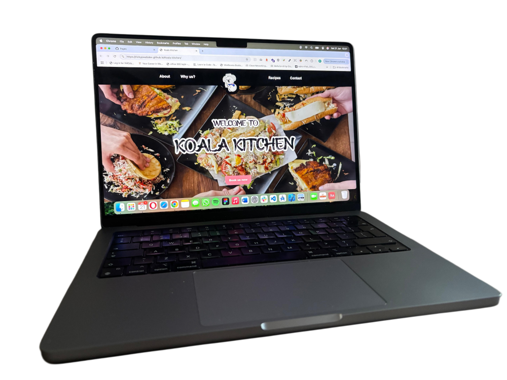 High fidelity website mockup